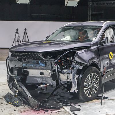 CHERY TIGGO 7 Mobile Progressive Deformable Barrier test 2025 after crash