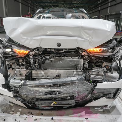 CHERY TIGGO 7 Full Width Rigid Barrier test 2025 after crash
