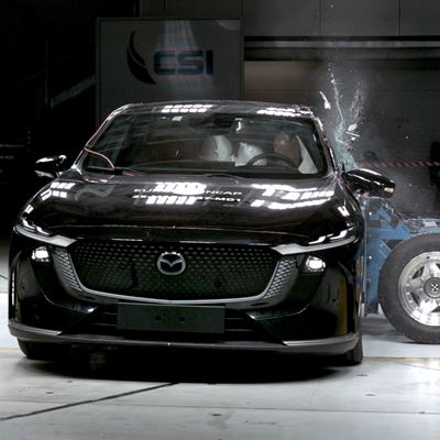 MAZDA 6e Side Mobile Barrier test 2025