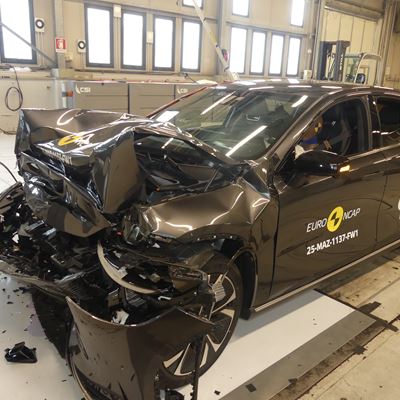 MAZDA 6e Full Width Rigid Barrier test 2025 after crash