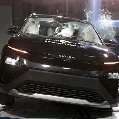 koda Elroq Side Pole test 2025