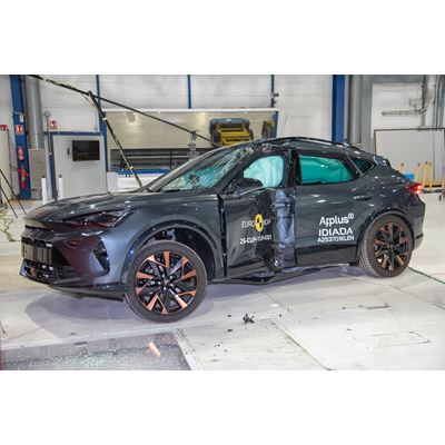 CUPRA Formentor Side Pole test 2025 after crash