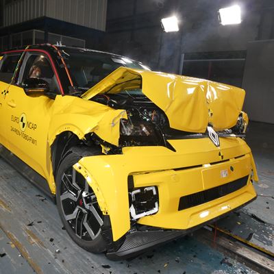 Renault 5 Full Width Rigid Barrier test 2024 after crash