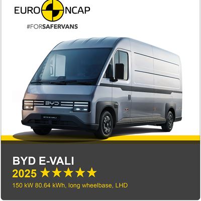 BYD E VALI Euro NCAP Commercial Van Safety Results 2025