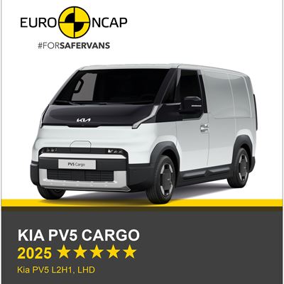 Kia PV5 Cargo Euro NCAP Commercial Van Safety Results 2025