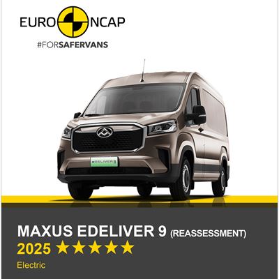 Maxus eDELIVER 9 Euro NCAP Commercial Van Safety Results 2025