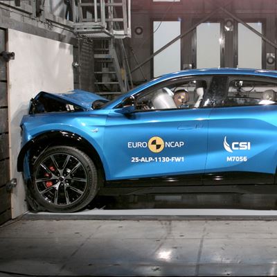 Alpine A390 Full Width Rigid Barrier test 2025