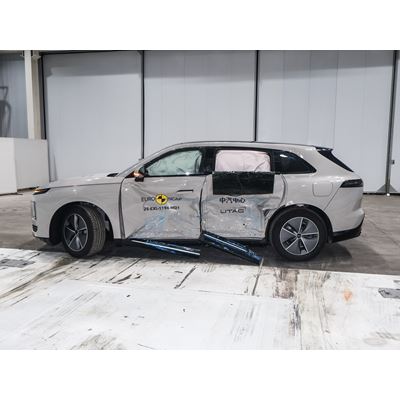 EXLANTIX ET Side Mobile Barrier test 2025 after crash