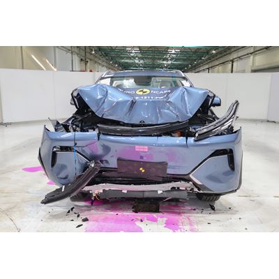 GEELY STARRAY EM i Full Width Rigid Barrier test 2025 after crash