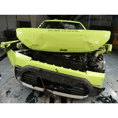 Jeep Compass Full Width Rigid Barrier test 2025 after crash