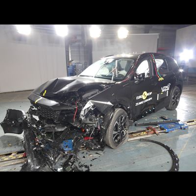 MAZDA CX 5 Mobile Progressive Deformable Barrier test 2025 after crash