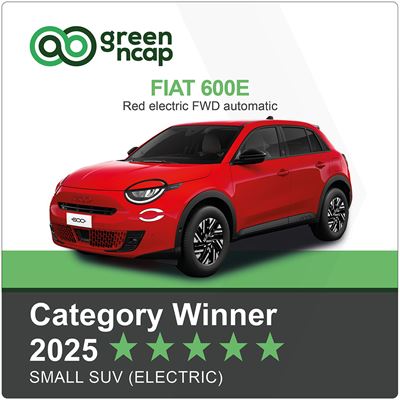 FIAT 600e Green NCAP Category Winner 2025 Small SUV Electric