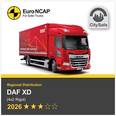 DAF XD Euro NCAP Truck Safety Results 2026