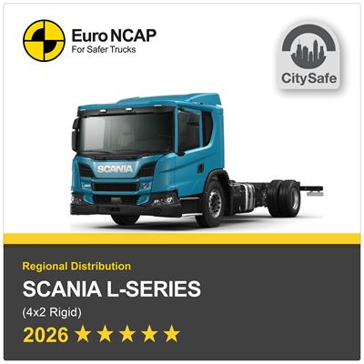 Scania L series Euro NCAP Truck Safety Results 2026