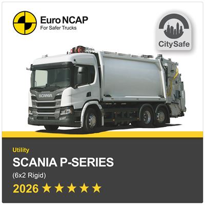 Scania P series Euro NCAP Truck Safety Results 2026