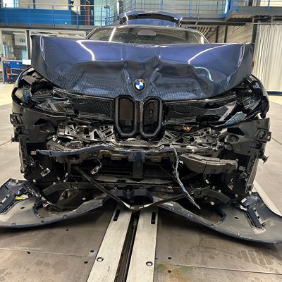 BMW iX3 FW test 2026 after crash