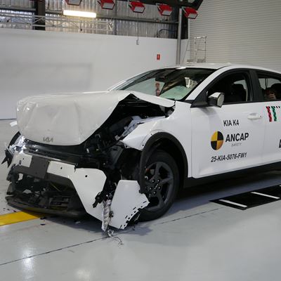 Kia K4 FW test 2025 after crash