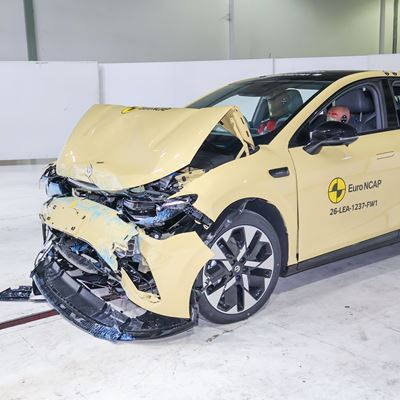 Leapmotor B05 FW test 2026 after crash