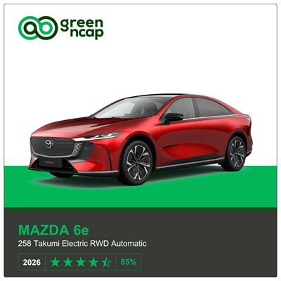 MAZDA 6e Green NCAP results 2026