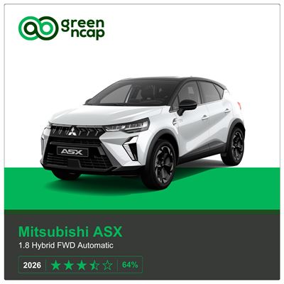 Mitsubishi ASX Green NCAP results 2026