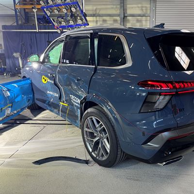 Audi Q7 MDB test 2026 after crash