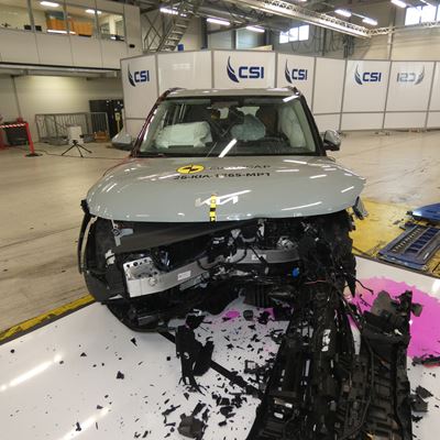 Kia EV2 MPDB test 2026 after crash
