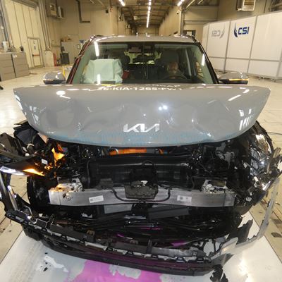Kia EV2 FW test 2026 after crash