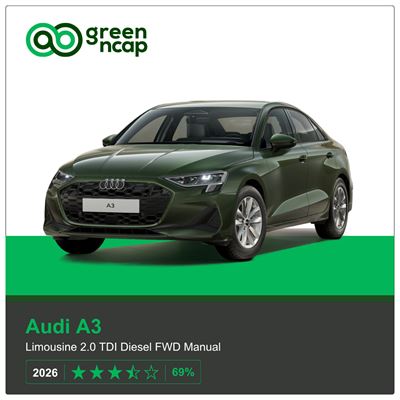 Audi A3 Green NCAP results 2026