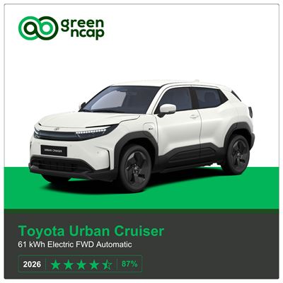 Toyota Urban Cruiser Green NCAP results 2026