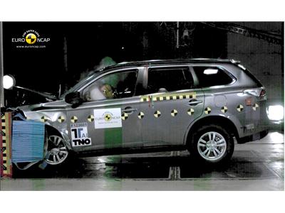Mistsubishi Outlander Frontal crash test 2012