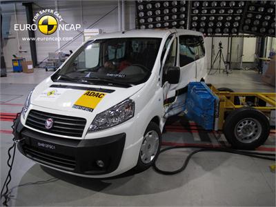 Fiat Scudo  -  Side crash test 2012 - after crash