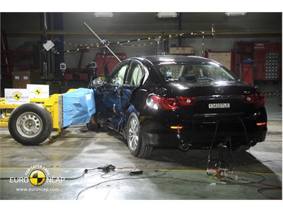 Infiniti Q50 - Side crash test 2013 - after crash