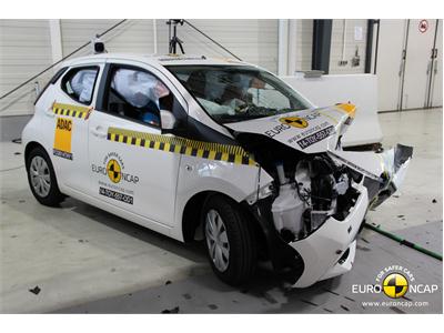 Toyota Aygo - Frontal crash test 2014 - after crash
