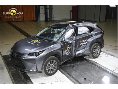 Lexus NX  - Pole crash test 2014 - after crash