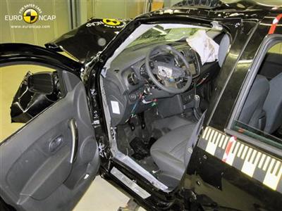 Dacia Logan MCV - Frontal crash test 2014 - after crash