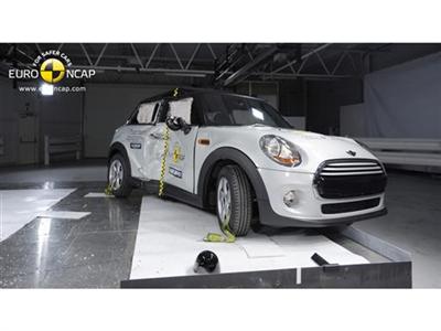 MINI Cooper  - Pole crash test 2014 - after crash