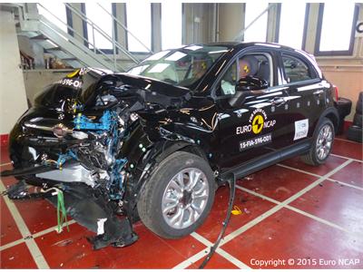FIAT 500X - Frontal Offset Impact test 2015 - after crash