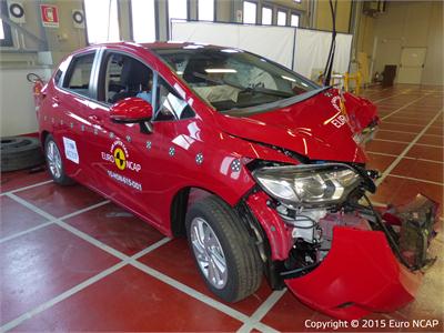 Honda Jazz - Frontal Offset Impact test 2015 - after crash