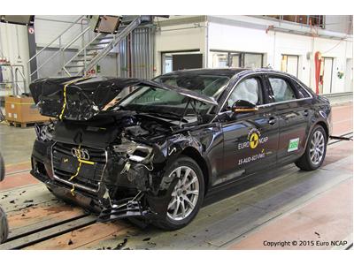 Audi A4 - Frontal Full Width test 2015 - after crash