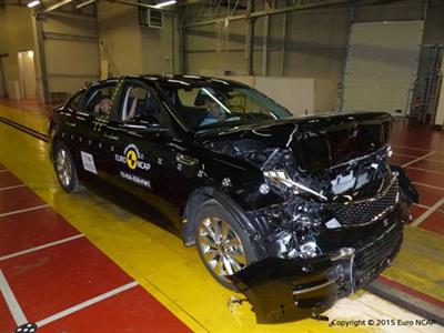 Kia Optima- Frontal Full Width test 2015 - after crash