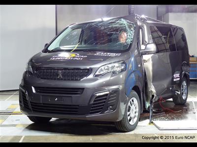 Peugeot Traveller  - Pole crash test 2015 - after crash