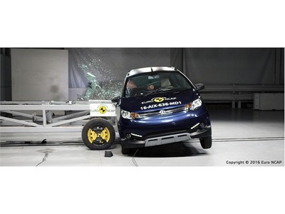 Aixam Crossover GTR - Side crash test 2016