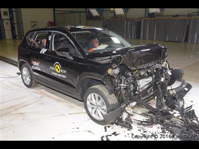 Seat Ateca - Frontal Full Width test 2016 - after crash