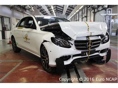 Mercedes-Benz E-Class - Frontal Full Width test 2016 - after crash