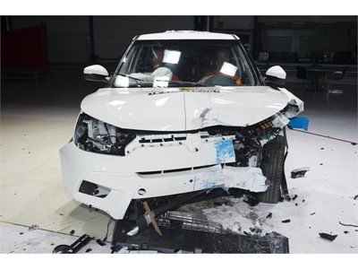 SsangYong Tivoli- Frontal Offset Impact test 2016 - after crash