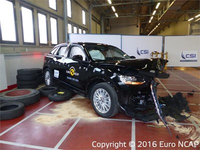 Audi Q2 - Frontal Offset Impact test 2016 - after crash