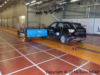 Audi Q2 - Side crash test 2016 - after crash