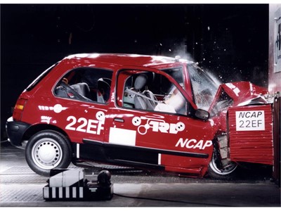 Crash test phase 1 - Nissan Micra