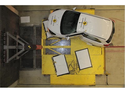 Ford Ka+ - Pole crash test 2017 - after crash