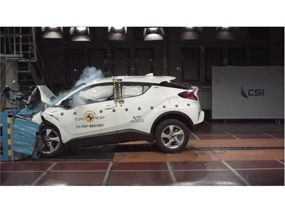 Toyota C-HR - Frontal Offset Impact test 2017
